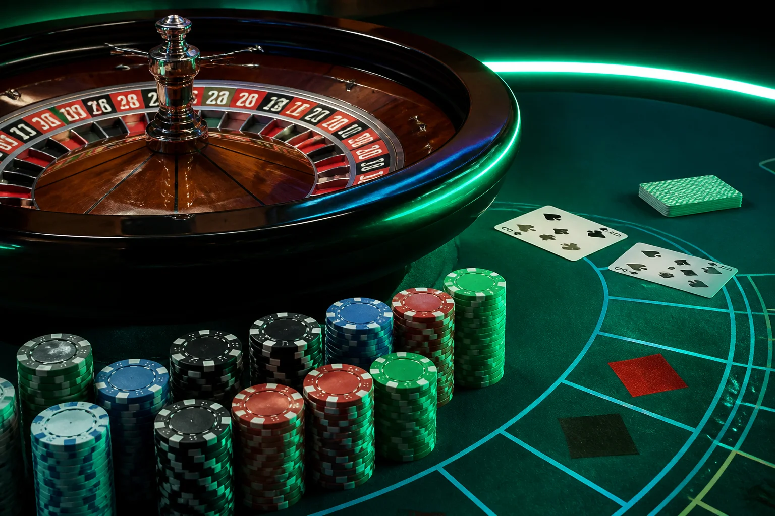 Table and live game categories in an Bizzo Casino-style lobby